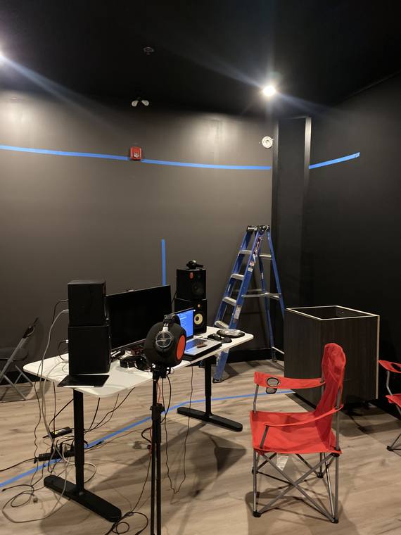 Room taped out during the build