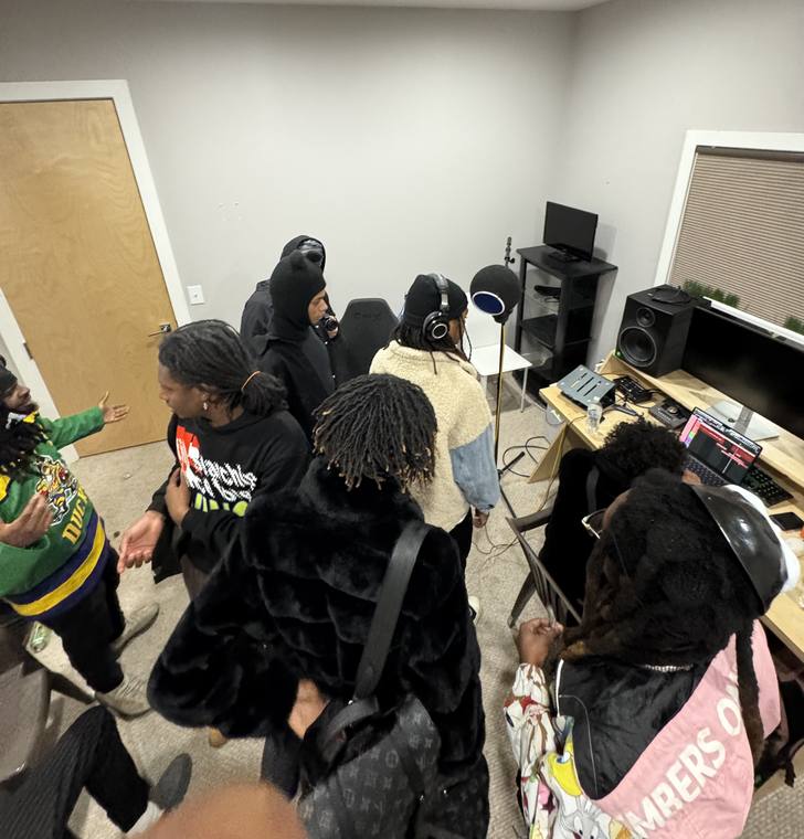 A full room during a session