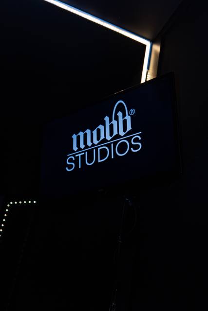 Mobb Studios neon sign